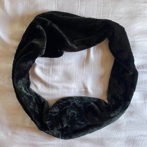 Soft black infinity scarf/circle scarf.